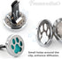 Framendino, 1 Pack Dog Paw Print Essential Car Oil Diffuser Aromatherapy Car Diffuser Vent Clip Stainless Steel Air Freshener Lockets for Men Wome...