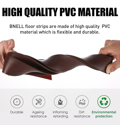 Floor Transition Strip Floor Cover Strips Self Adhesive Flooring Transitions Laminate Floor Strip Vinyl Floor Flat Divider Strip for for Joining F...