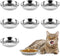 kathson 8 Pcs Stainless Steel Cat Food Bowls, Replacement Whisker Relief Cat Metal Dishes, Shallow Wide Cat&Dog Food and Water Bowl Suitable for P...