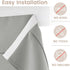 Small French Curtain Tricia Door Curtain Thermal Insulated Tie Up Shades for French Doors, Energy Efficient Light Blocking Window Coverings for En...
