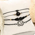 4Pcs Anklet Bracelet for Women Black Leaf Bead Braided Cord Anklet Dainty Hollow Lotus Heart Ankle Chain Summer Beach Foot Jewelry for Teen Girls...