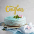Gold Glitter Congrats Cake Topper/Congrats Grad/Class of 2025 / College Grad/Congratulations/MBA Graduation Party Decorations...