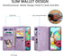 EYZUTAK Wallet Phone Case for Samsung Galaxy A51(4G), Retro Matte 9 Card Holder Slots Zipper Pocket Case PU Leather Magnetic Closure Kickstand wit...