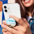 Translucent Clear Phone Grip with Expanding Kickstand,Cell Phone Collapsible Stand Beach Ocean Starfish Design for Smartphones......