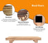 Paulownia Wood Riser for Home Decor, Small Plant Stands, Decorative Wood Risers, Wood Pedestal Stand, Rustic Wooden Trays for Kitchen Counters (11...