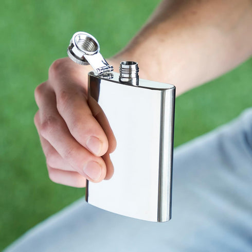 True 4 oz Stainless Steel Flask, Compact and Durable Hip Flask with Twist-and-Lift Lid, Drinking Flasks for Vodka Whiskey Tequila Rum Cocktails, T...