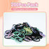 200 pcs hair ties, non-damaging hair elastics with elastic hair ties, girls, and womens hair ties, ponytail tails hair ties, non-metallic bulk hai...