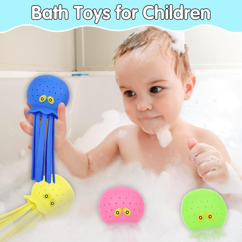 Octopus Water Pool Toys for Toddlers Water Bombs Splash Balls for Kids Summer Bath Swimming (Octopus4PCS)...