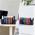 Acrylic Magnetic Dry Erase Marker Holder, 10 Slots Black Magnetic Marker Holder, Whiteboard Marker Holder, Magnetic Pen Holder for Office, School,...