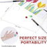 Acrylic Rectangle-Shaped Palette 2pcs 11.8 x 7.9 inches Transparent - Crystal Clear Blend Paint Non-Stick Acrylic Watercolor Oil Paint Mixing Tray...