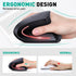Bluetooth and 2.4G (2-in-1) Rechargeable Wireless Mouse, Ergonomic Vertical Design, 1000/1200/1600 DPI, 6 Silent Buttons, for Laptop, Computer, PC...