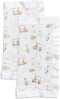 lulujo Baby Security Lovie Blankets| Unisex Softest Breathable Cotton Muslin Security Blanket with Silky Satin Trim| Neutral Comforting Blanket fo...