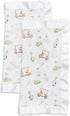 lulujo Baby Security Lovie Blankets| Unisex Softest Breathable Cotton Muslin Security Blanket with Silky Satin Trim| Neutral Comforting Blanket fo...