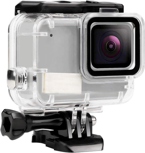 D&F Waterproof Housing Case for HERO7 White & Hero 7 Silver, 30M Underwater Photography Protective Shell with Screen Protector Films and Anti-Fog ...