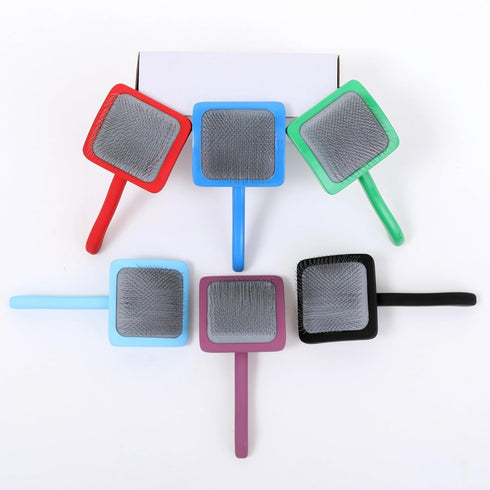 Professional Dog Slicker Brush - Fluff and Detangle red...