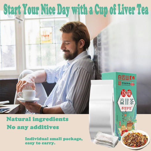 18 Different Herbs for Healthy Liver Tea, Everyday Nourishing Liver Tea 2 Boxs(60 Bags)...