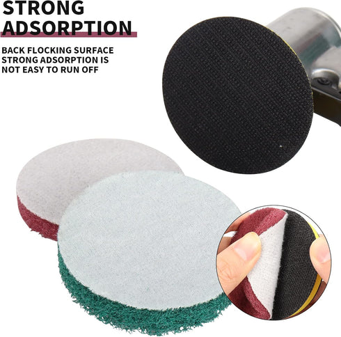 4 Inch Drill Brush Power Scouring Pads - Heavy Duty Tub and Tile Cleaner - Household Cleaning Kit Includes Drill Attachment, 5 Red, 5 Stiff Green ...