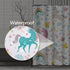 Emvency Shower Curtain Kids Rainbow Blue Pattern Unicorns Pink Baby Girl Animal Arrow Beautiful Waterproof Polyester Fabric 72 x 72 Inches Set wit...