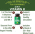 Vitamin K with Whole Food Blend of 25+ Vegetables and Fruits for Max Absorption. Vegan Capsules Supplement. Vitamins K1, K-2 MK4 + K2 Natto MK7. A...