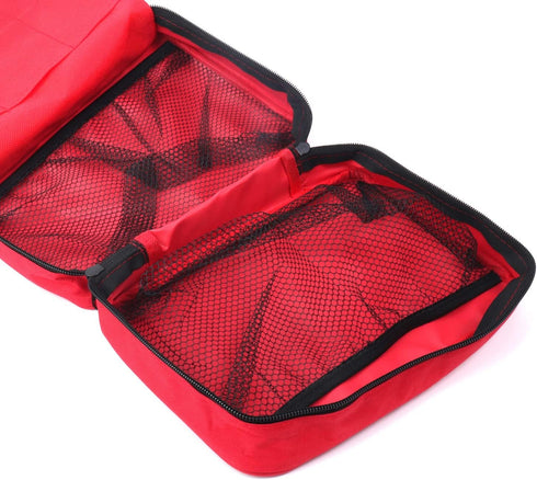First Aid Bag First Aid Kit Empty Medical Storage Bag Red Trauma Bag for Emergency First Aid Kits Car Workshop Cycling Outdoors (SNL Red 1PC)...