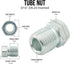 4LIFETIMELINES 12 Piece 3/16 (3/8-24 Inverted) Brake Line Fittings & Unions (12 Fittings, 8 Fittings, 4 Unions)...