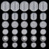 Earring Pads,60 Pieces 6 Sizes Comfort Earring Cushions Pads Silicone for Clip-on Earrings,Clear...