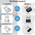 Mouse Jiggler Undetectable Metal USB Mouse Mover with Switch Button, Automatic Mini Mouse Shaker with 2 Jiggle Modes, Driver-Free, Plug & Play, Ke...