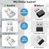 AUEDROT Mouse Jiggler Undetectable Metal USB Mouse Mover with Switch Button, Automatic Mini Mouse Shaker with 2 Jiggle Modes, Plug and Play, Keep ...