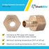 SharkBite 1/2 x 1/2 Inch FNPT Crimp Adapter, Pack of 5, Brass Plumbing Fitting, PEX Pipe, PE-RT, UC072LFA5...