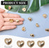 30 Pcs Metal Heart Buttons, Gold Retro Vintage Buttons Heart Metal Buttons Sew on Buttons Embellishments for DIY Crafts, 15mm...