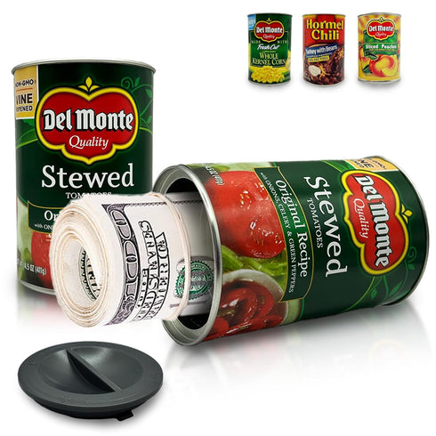 Cloud Maison Fake Soup Can Diversion Safe - Keep Your Valuables Safe - like Jewelry, Cash, Money, Coins, Car Keys - Storage Home Security - Tomato...