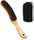 Patelai 2 Pcs Felt Brushes Felt Hat Cleaner Cowboy Hat Brush Cleaning Kit Hat Brush and Cleaning Sponge Set Horse Hair Wood Hat Brush Hat Clean Sp...