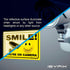 iSYFIX Smile You're on Camera Reflective Stickers for Business - 2 Pack 14x10 Inch - Self-Adhesive Vinyl Decal, Laminated for UV Protection, Fade ...