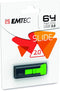 Emtec C450 Flash Drive, 64GB, Black & Green...