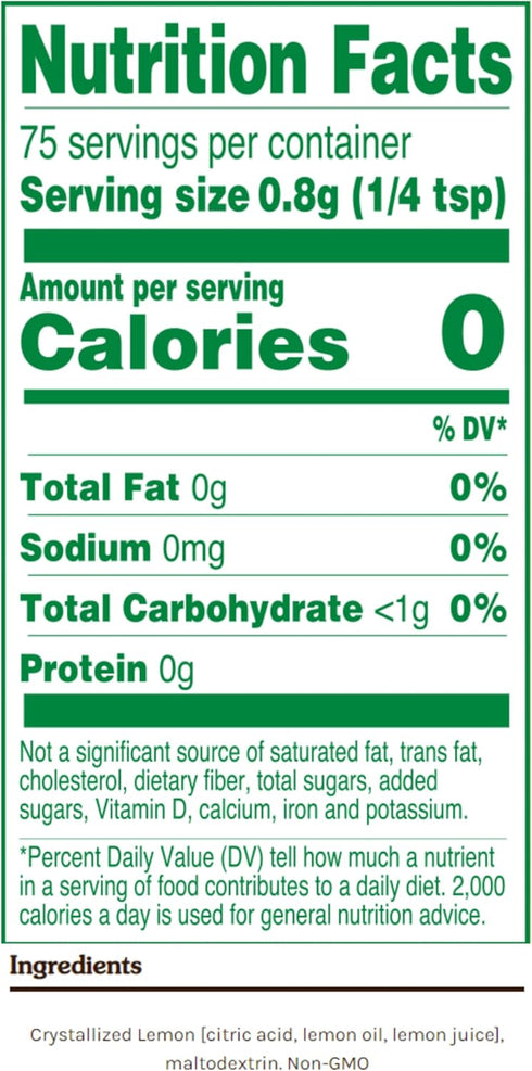 True Lemon Shaker, 2.12 Ounces 60g...