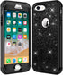 Hython Designed for iPhone 8, iPhone 7 Case, Heavy Duty Full-Body Defender Protective Case Bling Glitter Sparkle Hard Shell Hybrid Shockproof Rubb...