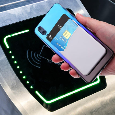 3pcs Cell Phone Card Holder Wallet,Silicone Ultra-Slim Self Adhesive Credit Card Id Wallet Case Pouch Sleeve Pocket for and Other Smartphones(Whit...