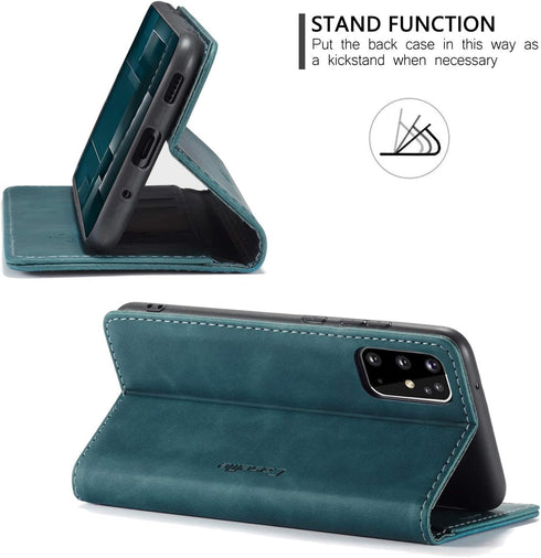 Samsung Galaxy S20+ Plus Wallet Case,Magnetic Stand Flip Protective Leather Case with ID & Credit Card Holder for Samsung Galaxy S20+ Plus (Blue)...