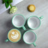 City to Cottage Handmade Teal Blue and White Polka Dot Ceramic Extra Large 17.5oz/500ml | Hot Chocolate, Coffee, Tea Mug, Cup with Handle Unique D...