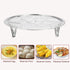 uxcell Stainless Steel Steamer Rack with Stand, 9.5 Inches Pot Steaming Tray for Steamer Cookware Instant Pressure Cooker, Silver Tone...