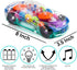ArtCreativity Light Up Transparent Sensory Car Toy for Kids, 1PC, Bump and Go Toy Car with Colorful Moving Gears, Music, and LED Effects, Fun Educ...