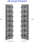 KEEPJOY Over the Door Shoe Organizer, Hanging Shoe Organizer with 4 Hooks,Door Shoe Holder with 14 Mesh Deep Pockets Closet Door Shoe Storage Bag ...