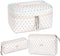 3 Pieces Cotton Makeup Bag Large Travel Cosmetic Bag Coquette Floral Cosmetic Pouch Toiletry Bag (floral)...