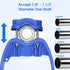 Back-Saving Tool Handle Attachment, Labor-Saving Tool Handle, Labor-Saving Ergonomic Shovel or Rake Handle, Add-on Universal Fitting Grip, Blue...