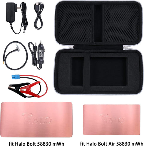 khanka Hard Travel Case Replacement for Halo Bolt 58830/57720 / Air 58830 / ACDC Max 55500 mWh Portable Emergency Power Kit, Portable Phone Laptop...