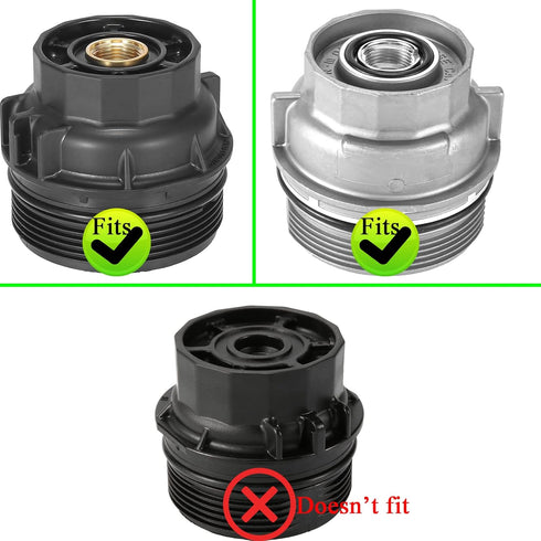 Toyota Oil Filter Wrench, 64mm, 14 Flute, 2.5-5.7L Engine, Black Aluminum...