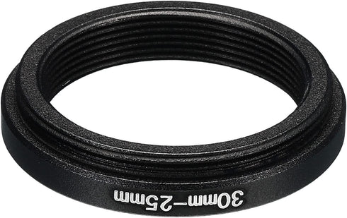 PATIKIL 30mm-25mm Metal Step Down Ring, Camera Lens Filter Adapter Ring Aluminum Filter Adapter Ring for Camera Lenses Hood, Black...