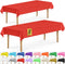 DecorRack 2 Rectangular Tablecloths BPA-Free Plastic, 54 x 108 inch, Dining Table Cloth, Rectangle Table Cover for Parties, Picnic, Camping and Ou...