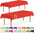 DecorRack 2 Rectangular Tablecloths BPA-Free Plastic, 54 x 108 inch, Dining Table Cloth, Rectangle Table Cover for Parties, Picnic, Camping and Ou...