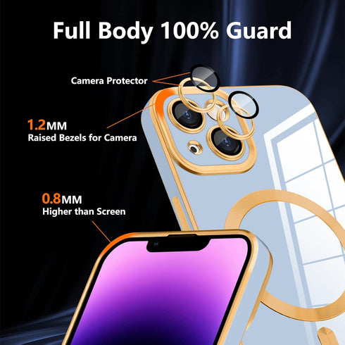 Magnetic for iPhone SE 3rd/2nd Gen Case,iPhone 8/7 Case, Luxury Cute Soft TPU Magnetic Anti-Scratch Anti-Yellowing Slim Fit Glossy Shockproof Case...